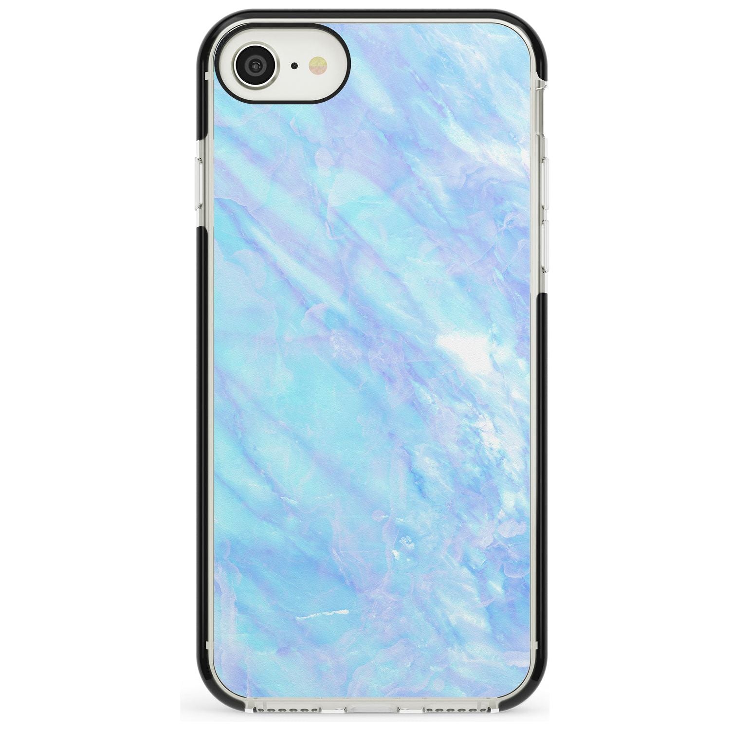 Iridescent Crystal Marble iPhone Case Black Impact Phone Case - Case Warehouse