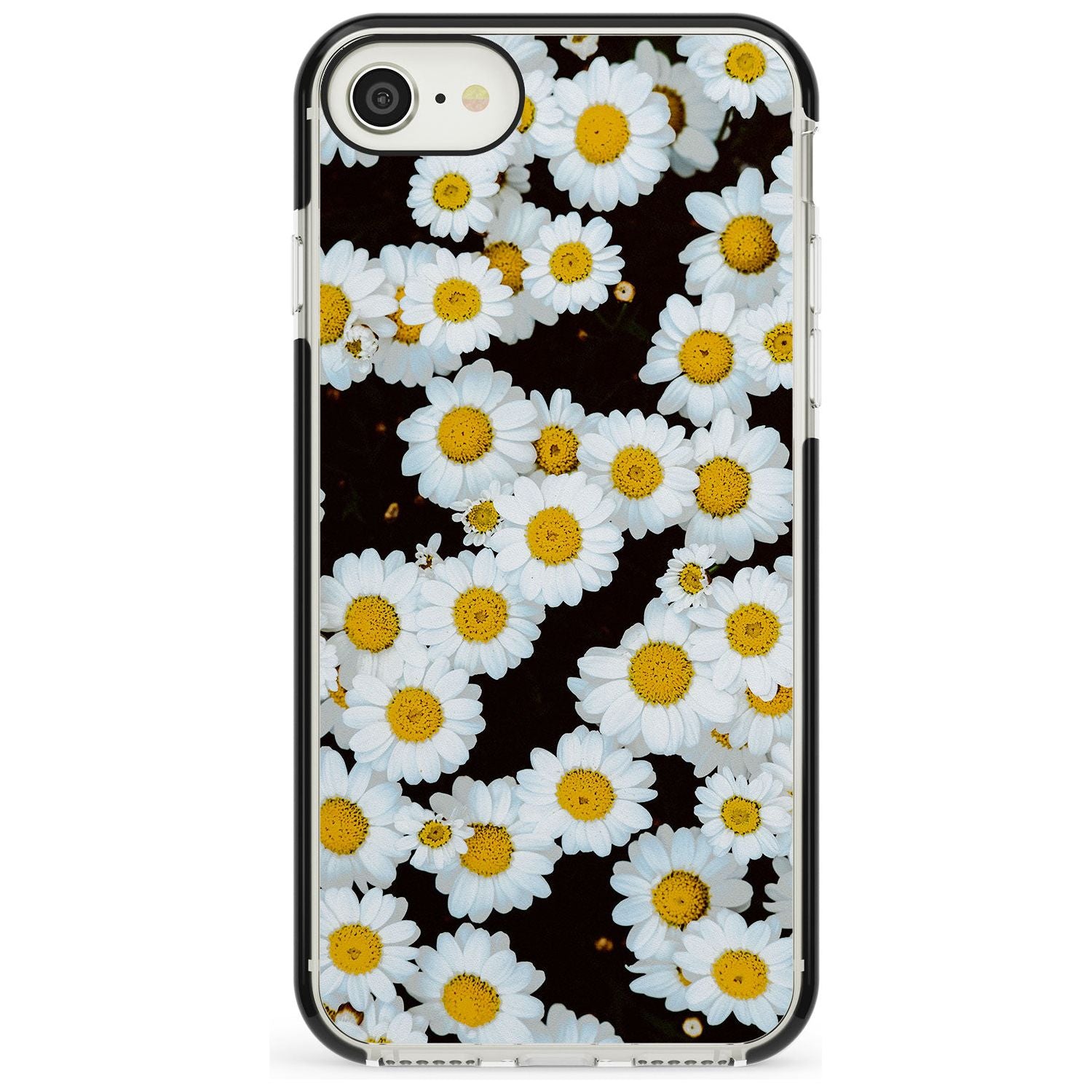 Daisies - Real Floral Photographs iPhone Case Black Impact Phone Case - Case Warehouse