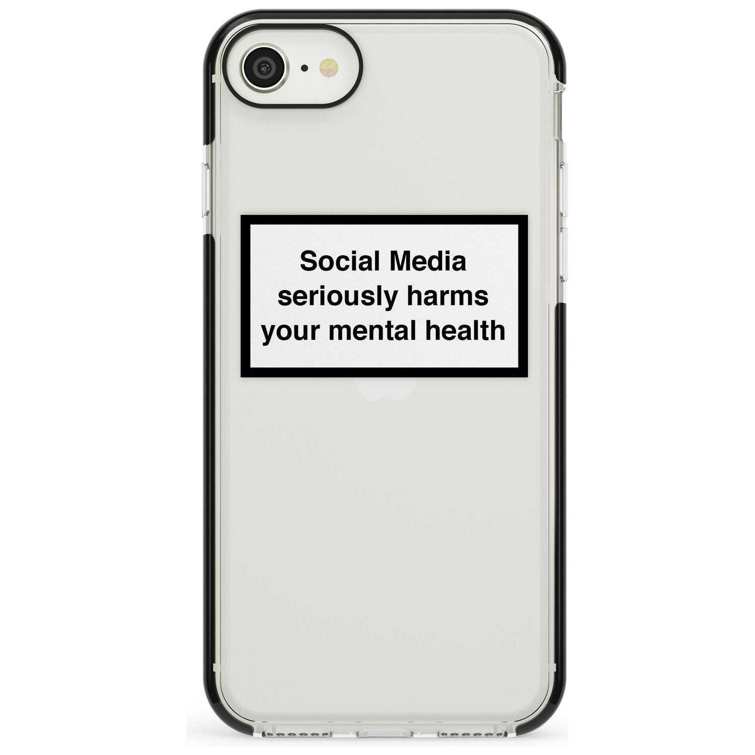 Social Media Quote iPhone Case Black Impact Phone Case - Case Warehouse