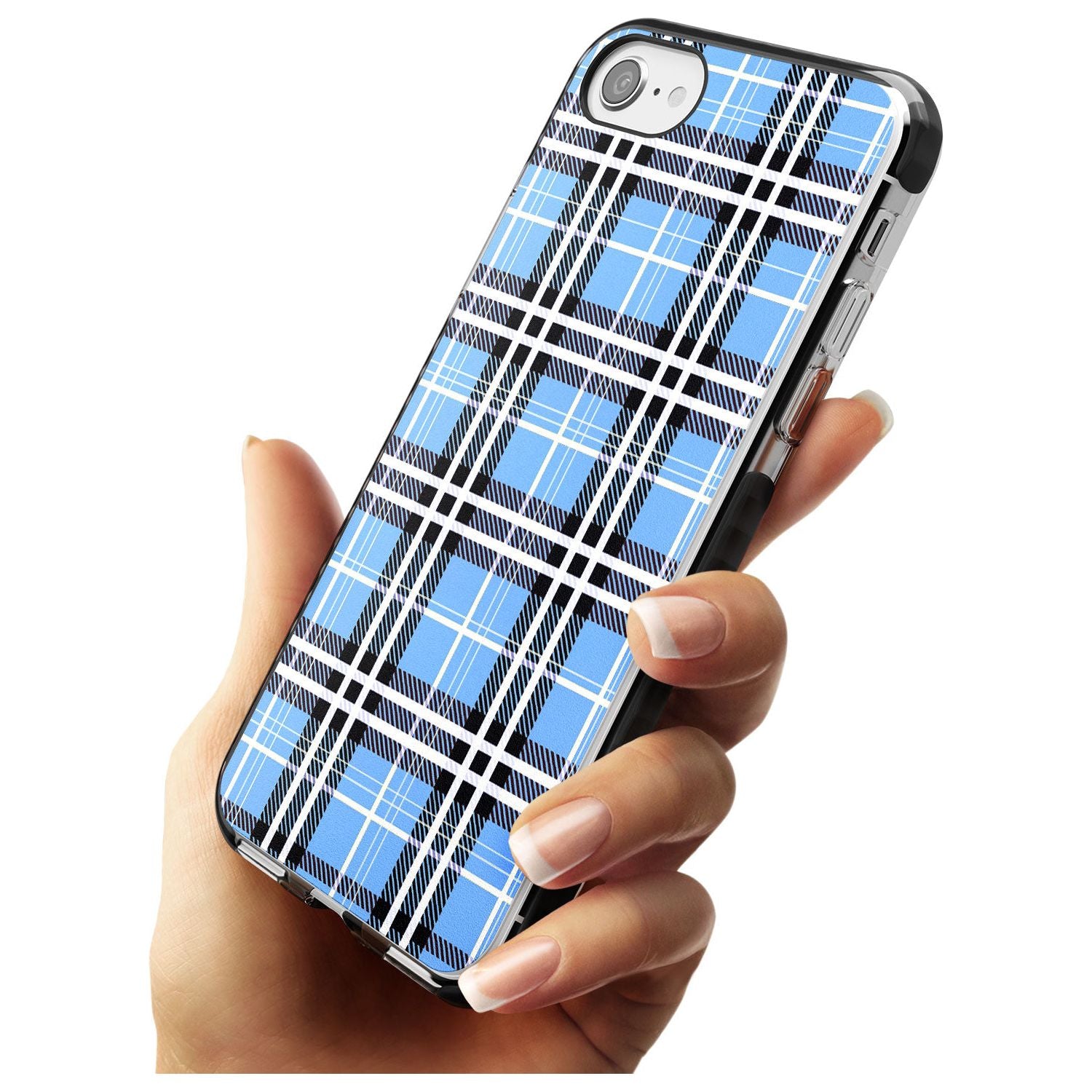 Blue Plaid iPhone Case Phone Case - Case Warehouse