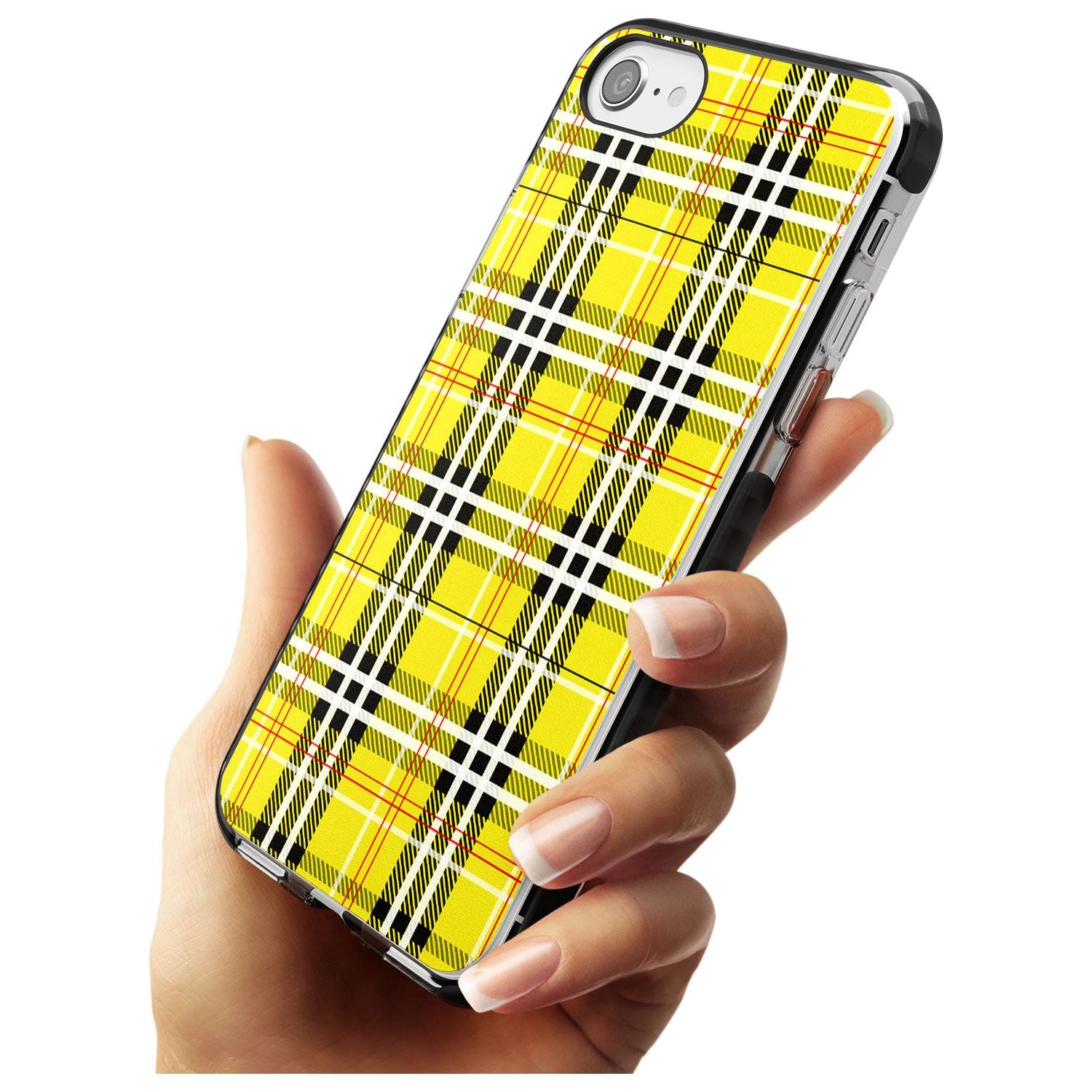 Yellow Plaid iPhone Case Phone Case - Case Warehouse