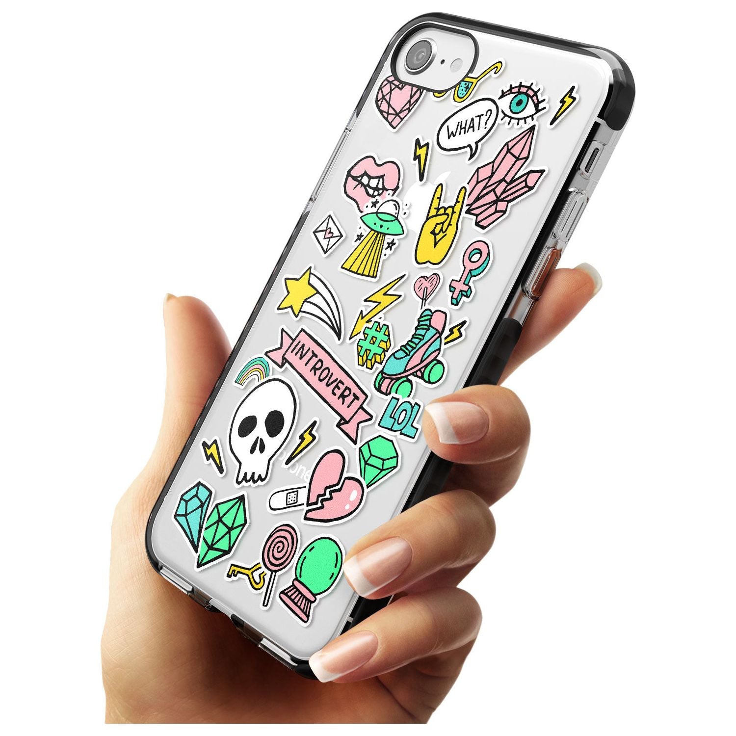 Introvert Sticker iPhone Case Phone Case - Case Warehouse