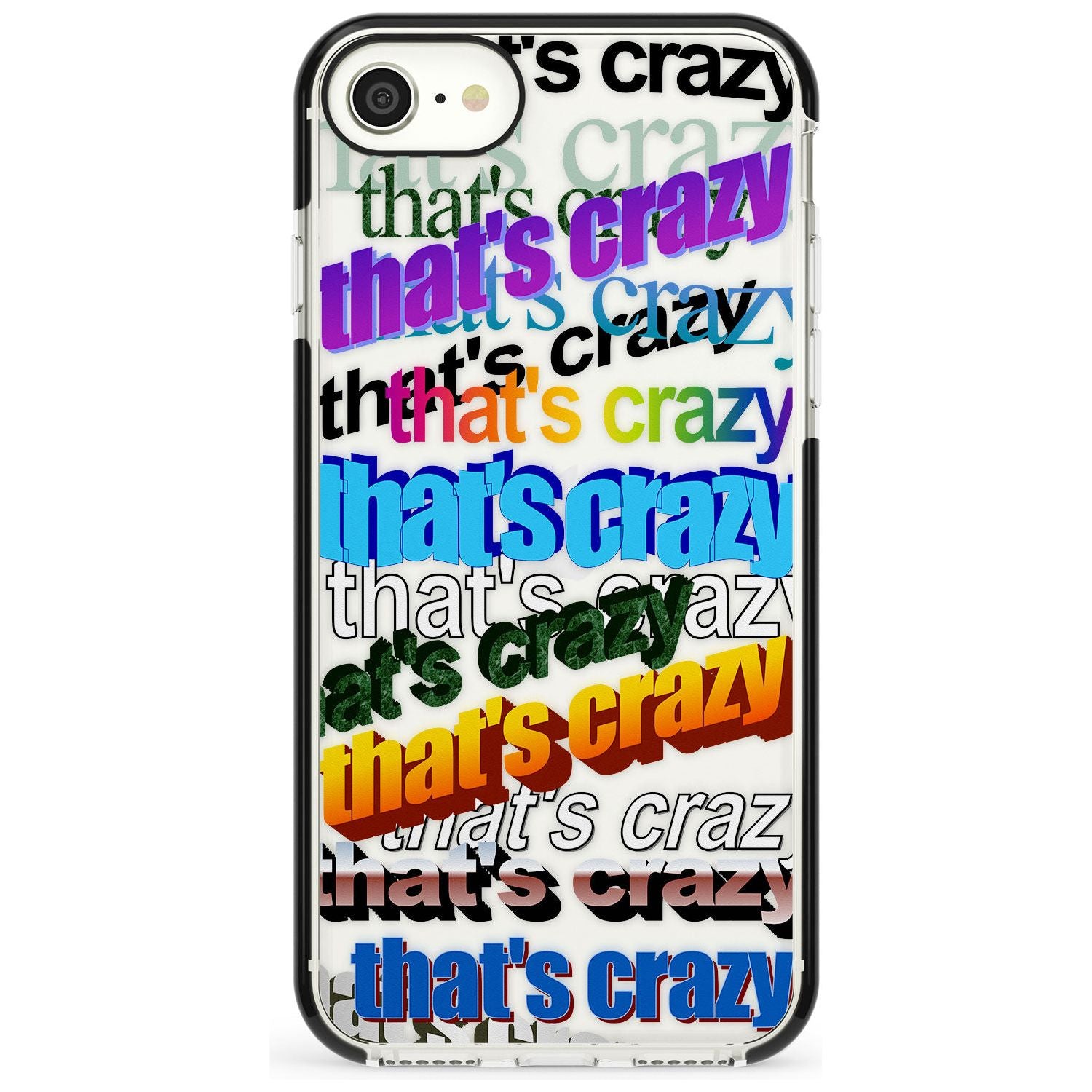 That's Crazy Pink Fade Impact Phone Case for iPhone SE 8 7 Plus