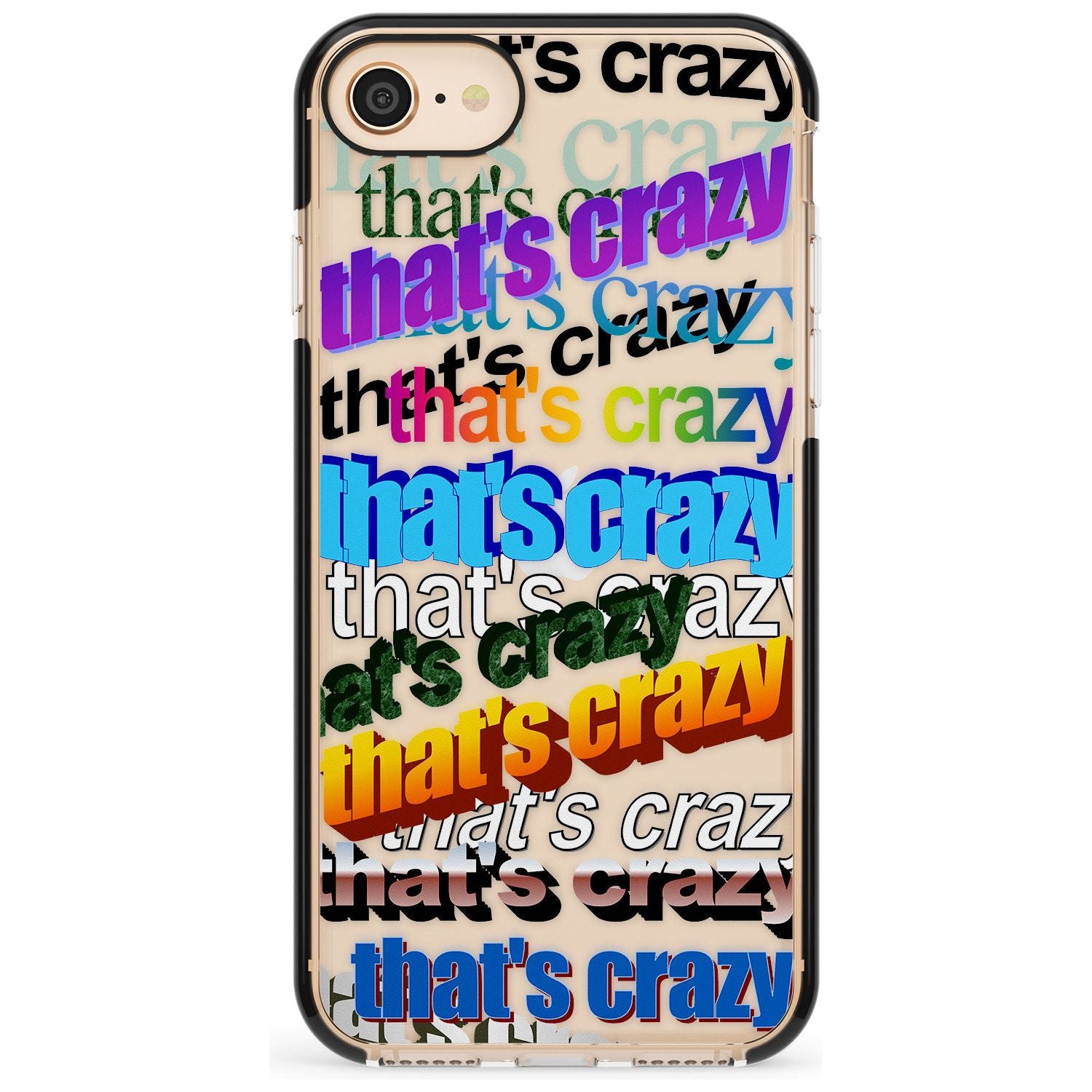 That's Crazy Pink Fade Impact Phone Case for iPhone SE 8 7 Plus