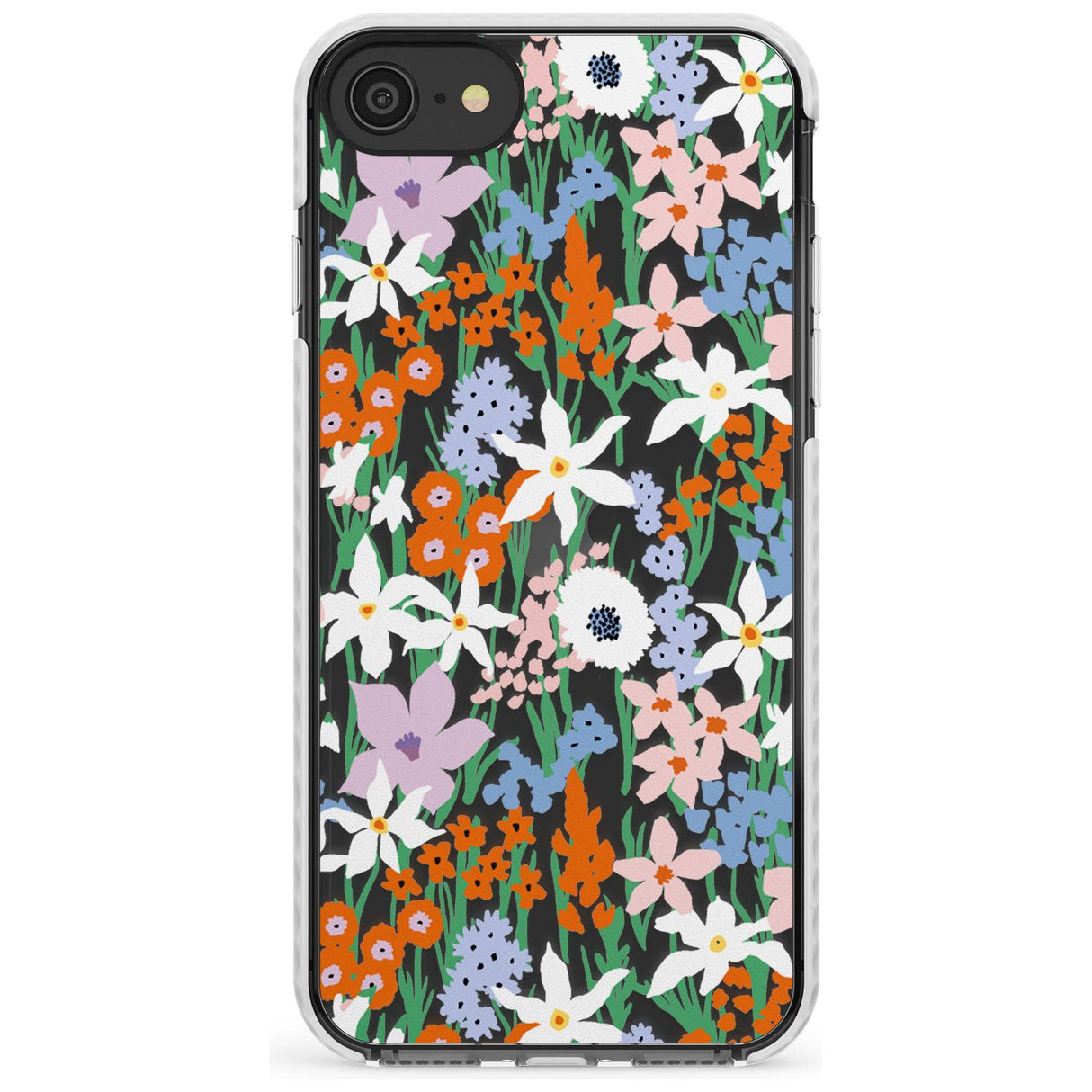 Springtime Meadow: Transparent Slim TPU Phone Case for iPhone SE 8 7 Plus