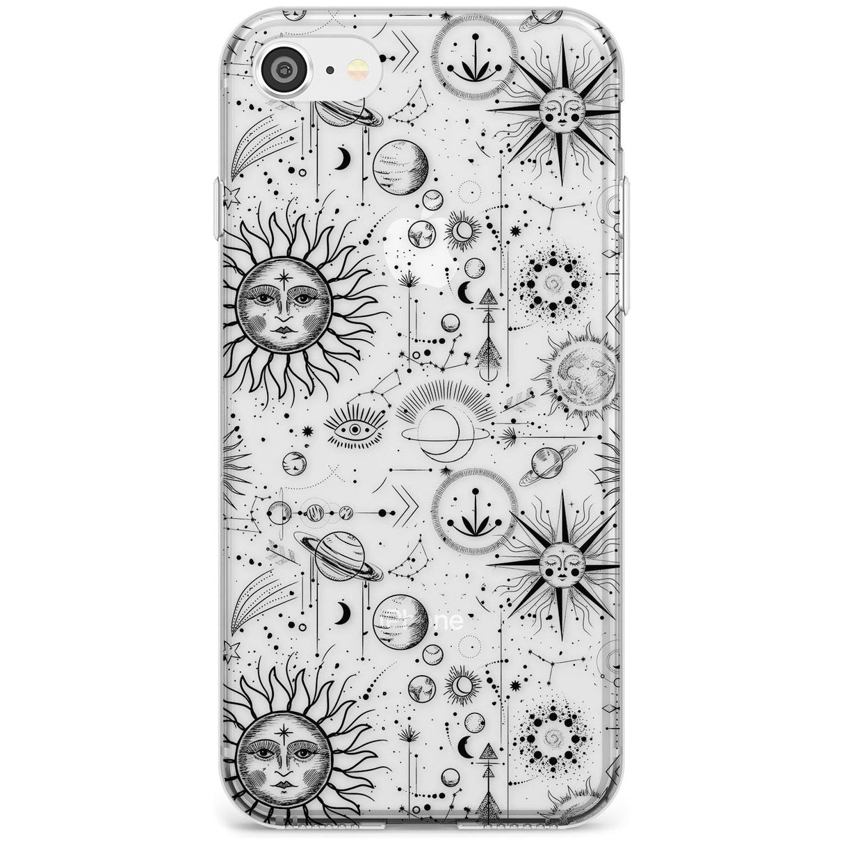 Suns & Planets Astrological Slim TPU Phone Case for iPhone SE 8 7 Plus