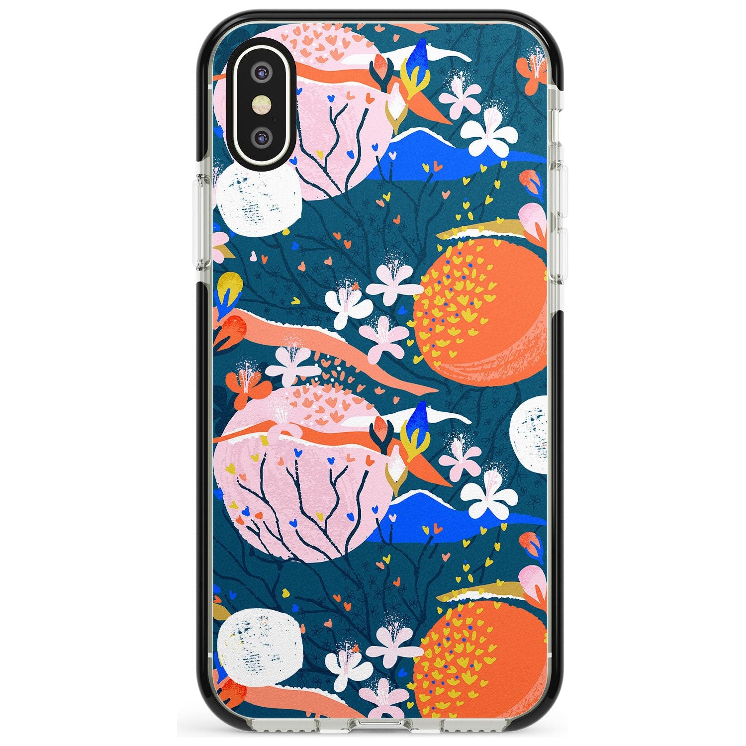 Bright Circles Abstract iPhone Case Black Impact Phone Case - Case Warehouse