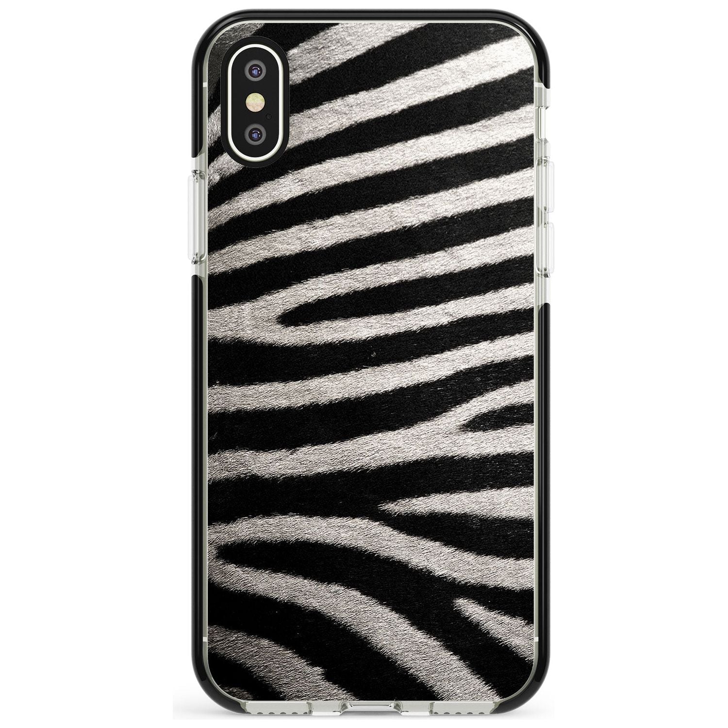 Zebra Print iPhone Case Black Impact Phone Case - Case Warehouse