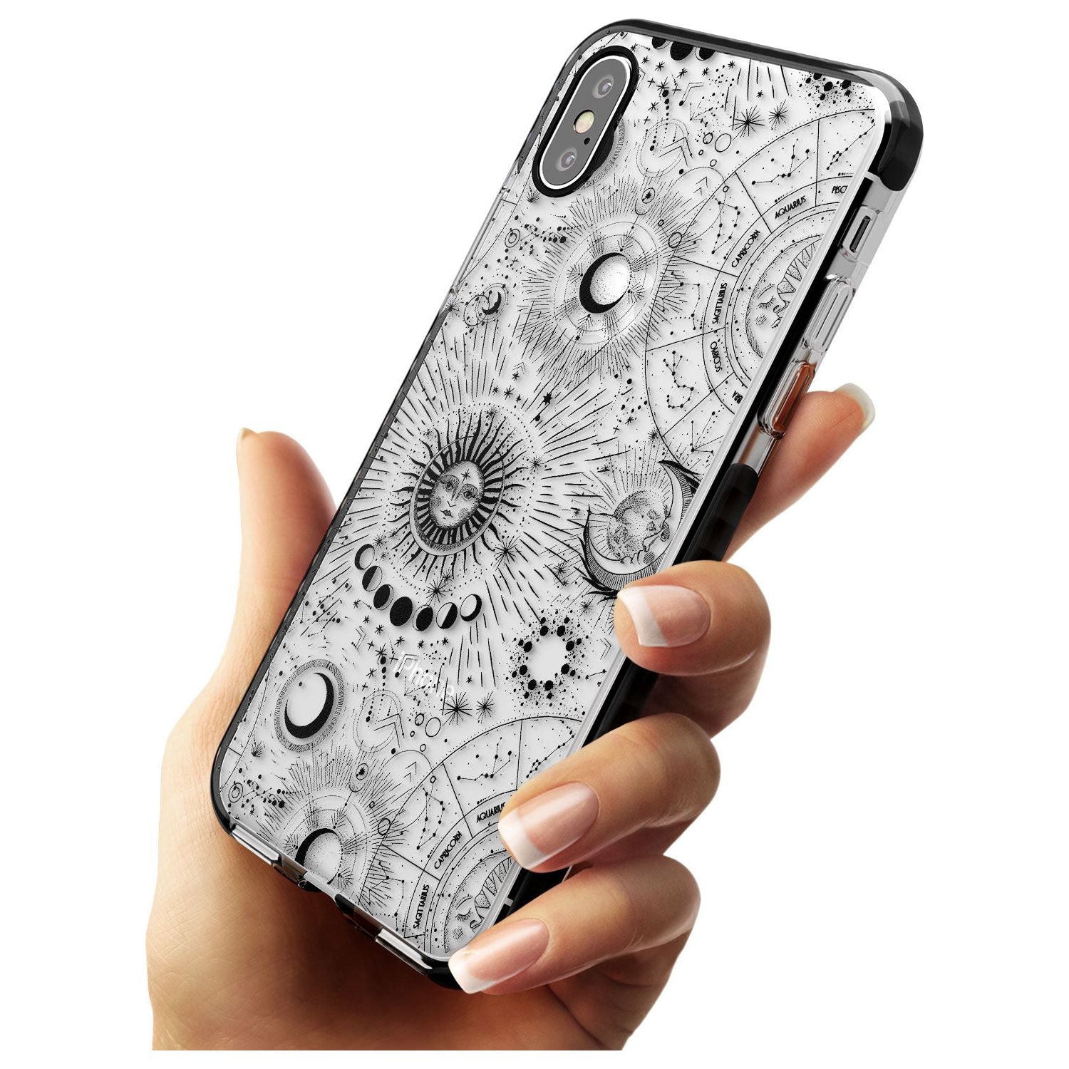 Transparent Suns & Zodiac Charts iPhone Case Phone Case - Case Warehouse