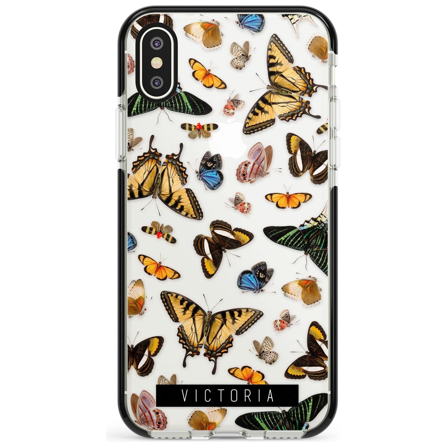 Custom Photorealistic Butterfly iPhone Case Black Impact Custom Phone Case - Case Warehouse