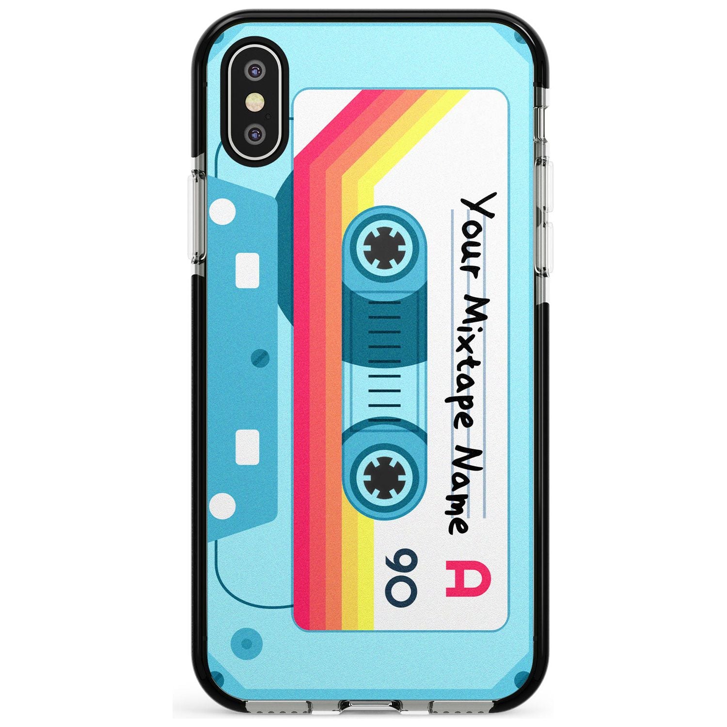 Sporty Cassette Pink Fade Impact Phone Case for iPhone X XS Max XR