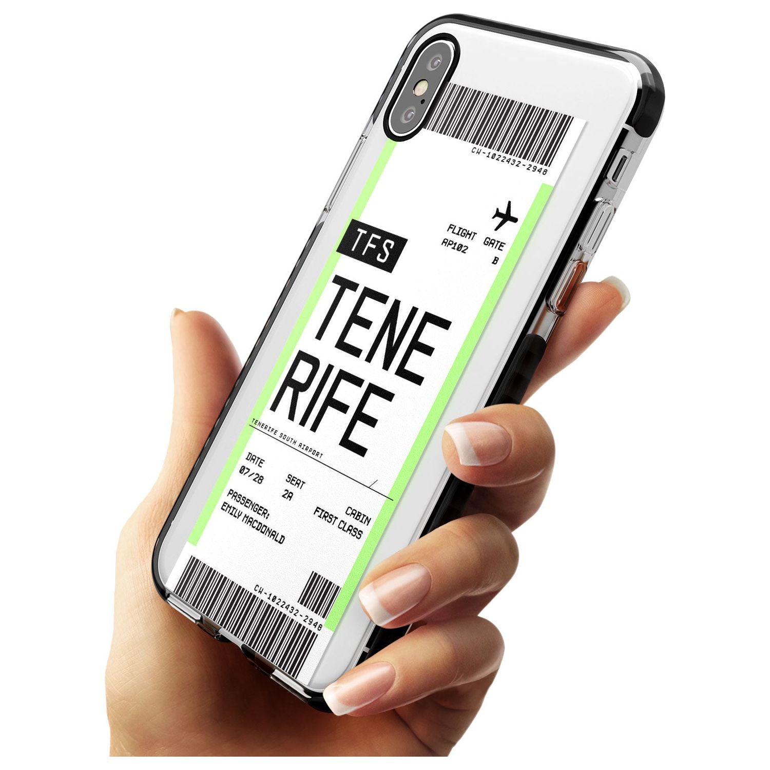 Tenerife Boarding Pass iPhone Case Custom Phone Case - Case Warehouse