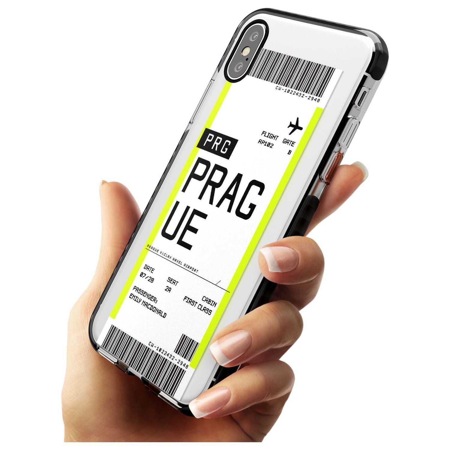 Prague Boarding Pass Custom Phone Case - Case Warehouse