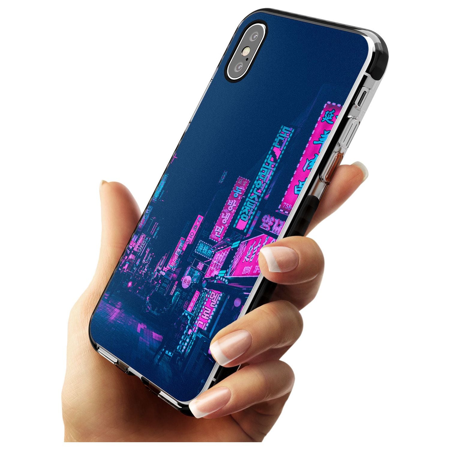 Pink & Turquoise - Neon Cities iPhone Case Phone Case - Case Warehouse