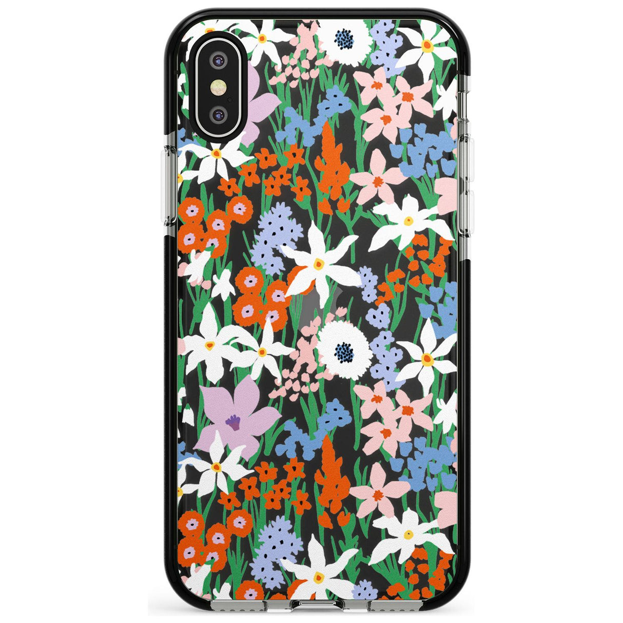 Springtime Meadow: Transparent Pink Fade Impact Phone Case for iPhone X XS Max XR