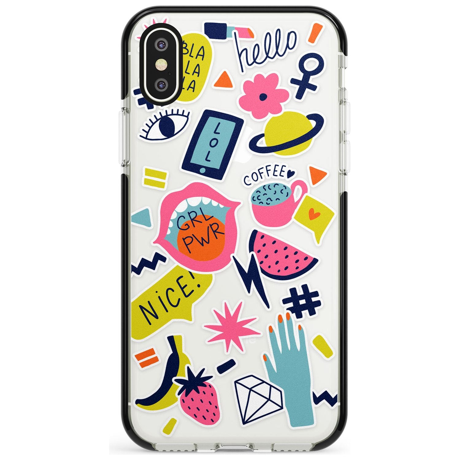 GRL PWR iPhone Case Black Impact Phone Case - Case Warehouse