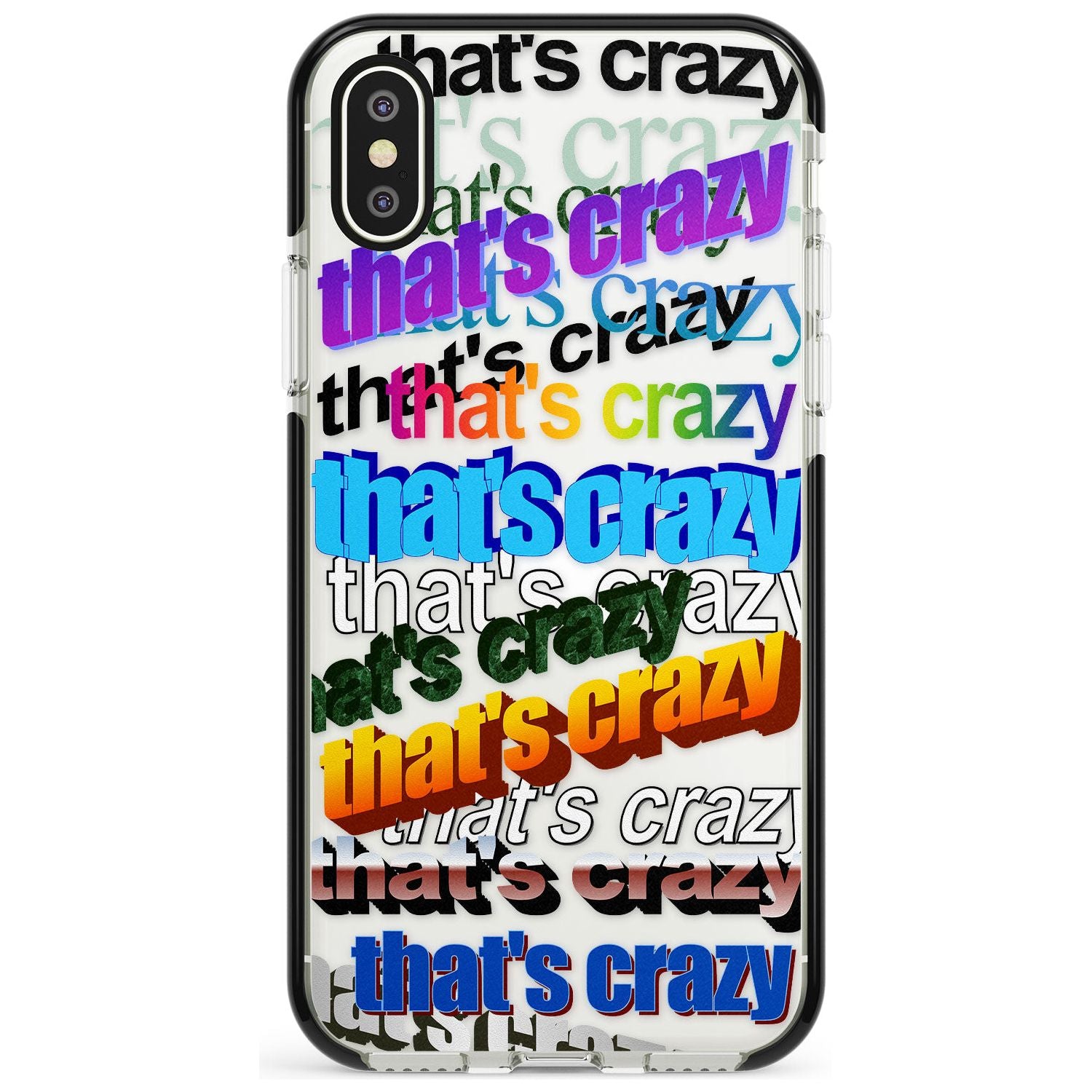 That's Crazy Pink Fade Impact Phone Case for iPhone X XS Max XR