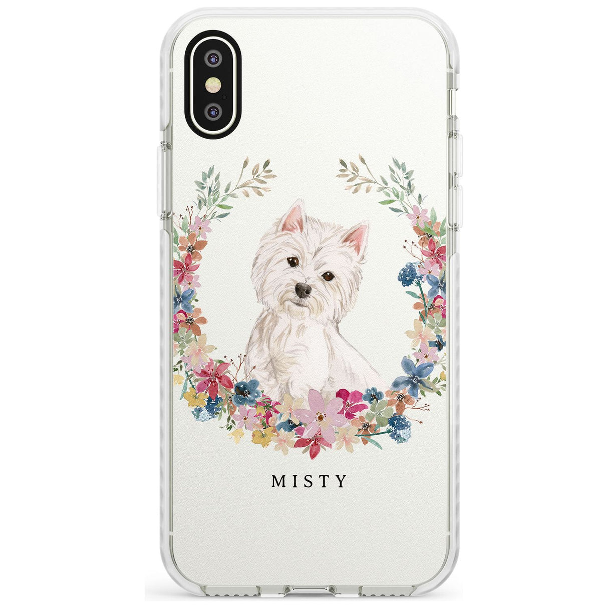 Westie Watercolour Dog Portrait Impact Phone Case for iPhone X XS Max XR