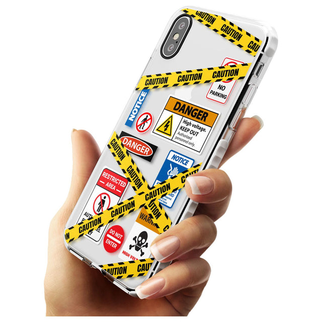 CAUTION Slim TPU Phone Case Warehouse X XS Max XR