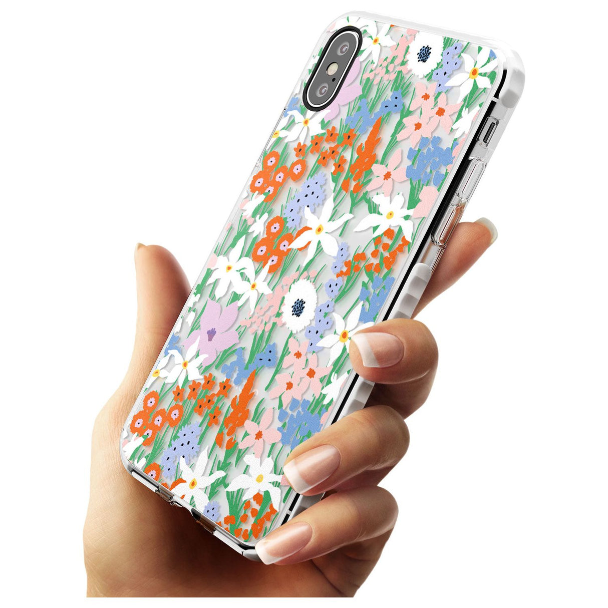 Springtime Meadow: Transparent Slim TPU Phone Case Warehouse X XS Max XR