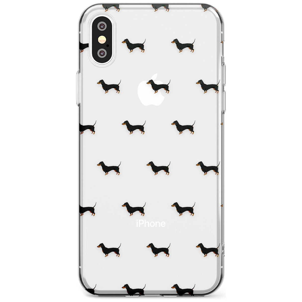 Dachshund Dog Pattern Clear Slim TPU Phone Case Warehouse X XS Max XR