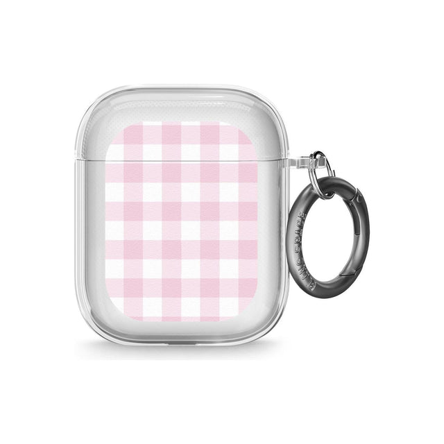 Pink Gingham Pattern AirPods Case (2nd Generation)