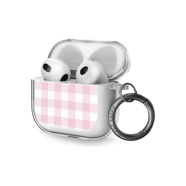 Pink Gingham Pattern AirPods Case (3rd Generation)