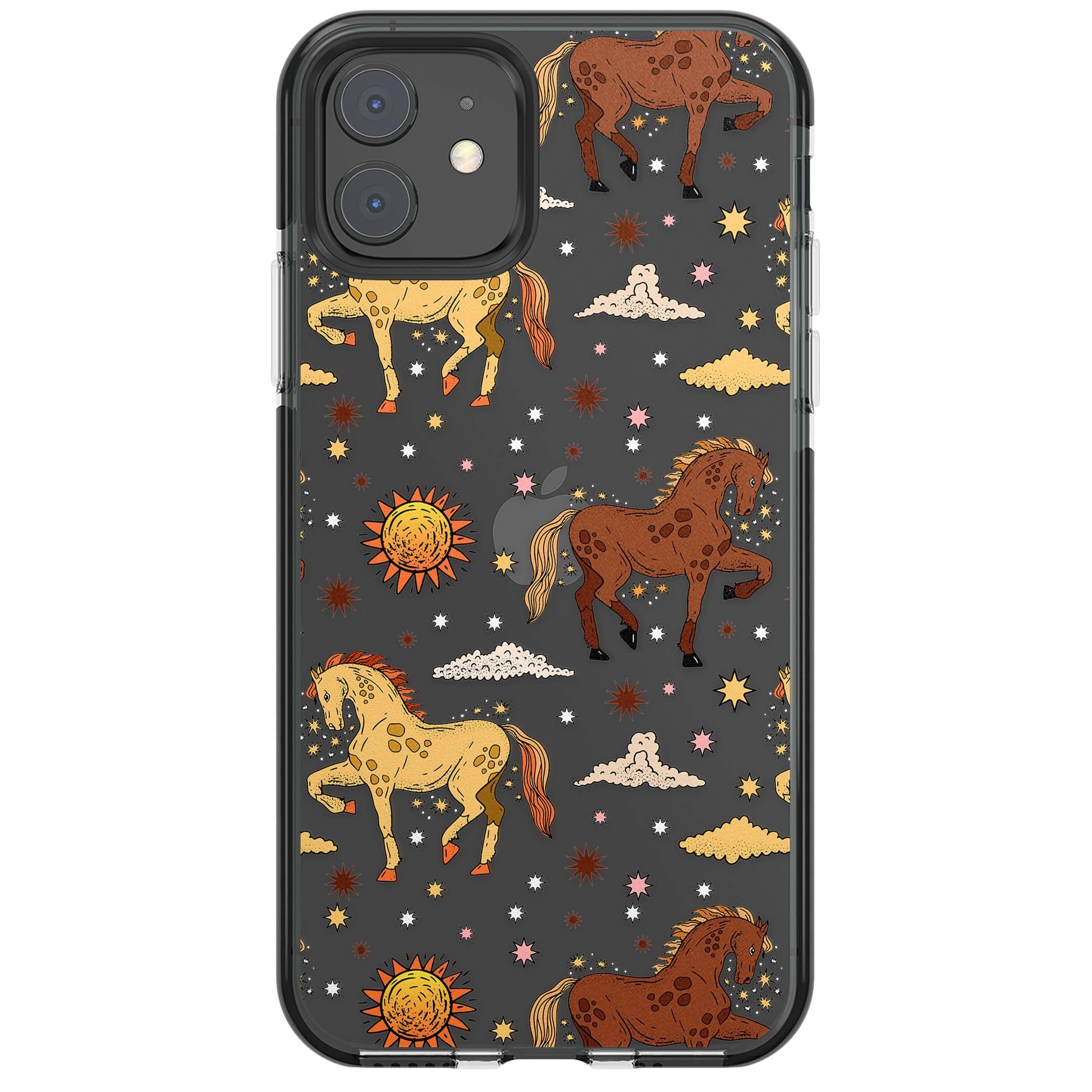 Elevate Your Phone'S Style With This Boho Celestial Sun & Eye Phone Case, Featuring A Mystical Blend Of Suns, All-Seeing Eyes, Butterflies, Stars, And