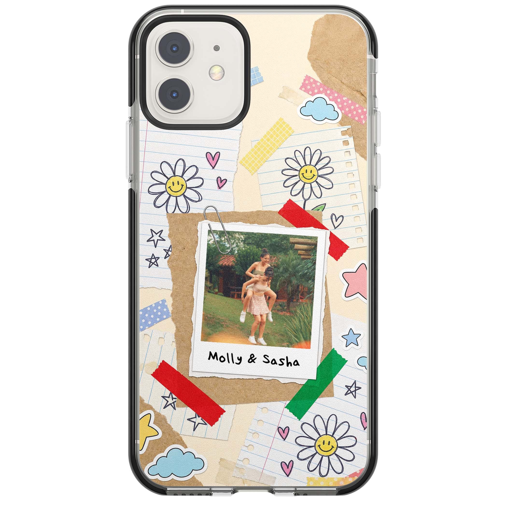 Scrapbook Photo coquette iPhone case | Black Impact case for iPhone 11, iPhone 12