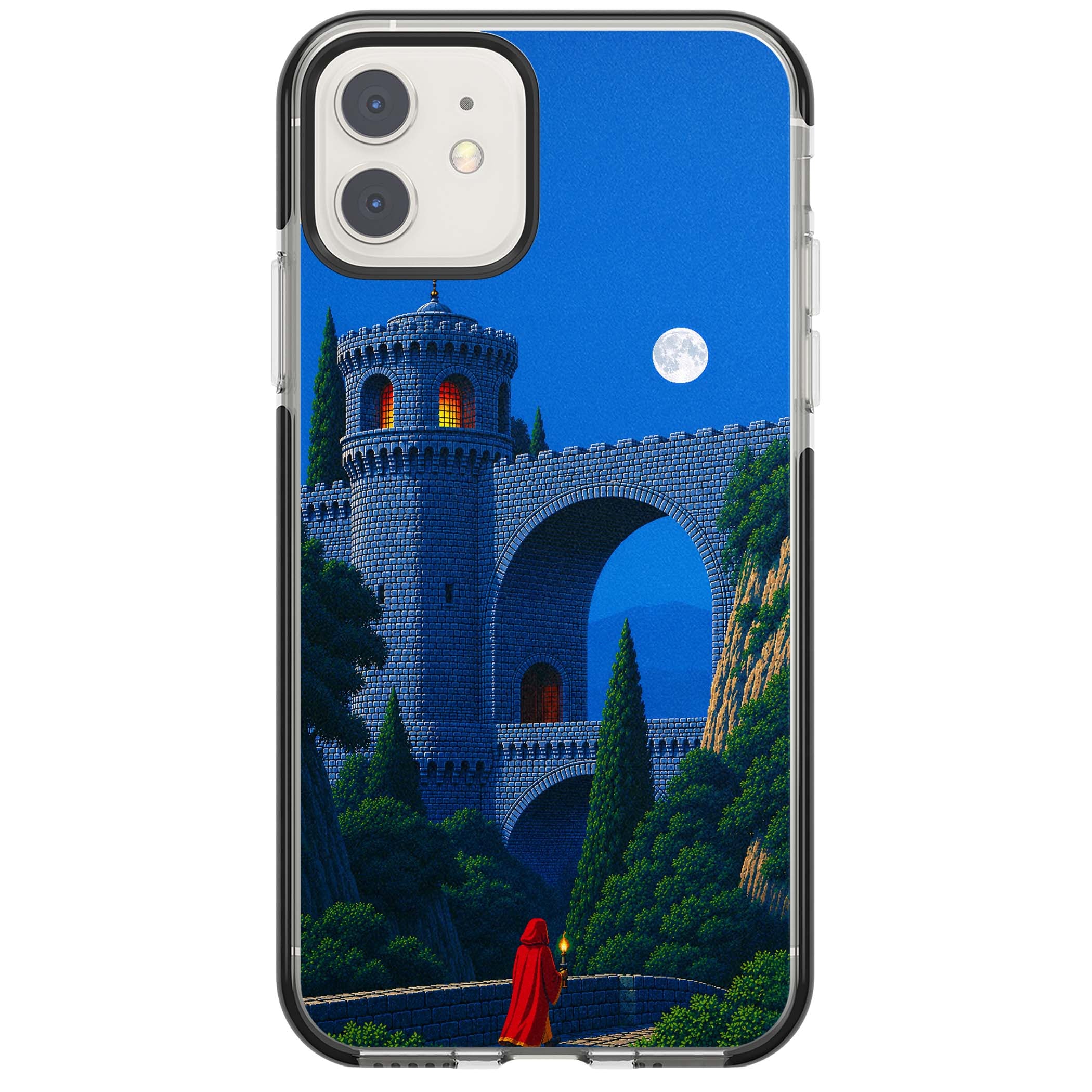 Castle Walls art iPhone case | Black Impact case for iPhone 11, iPhone 12