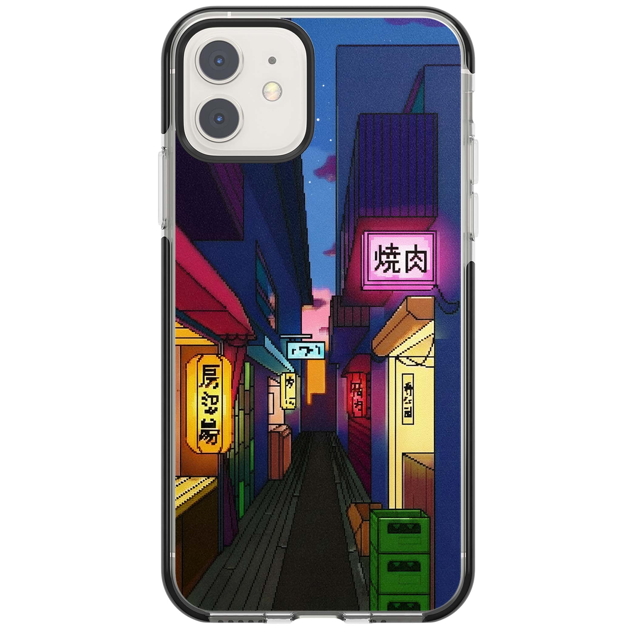 Nights In The Yokocho for him iPhone case | Black Impact case for iPhone 11, iPhone 12