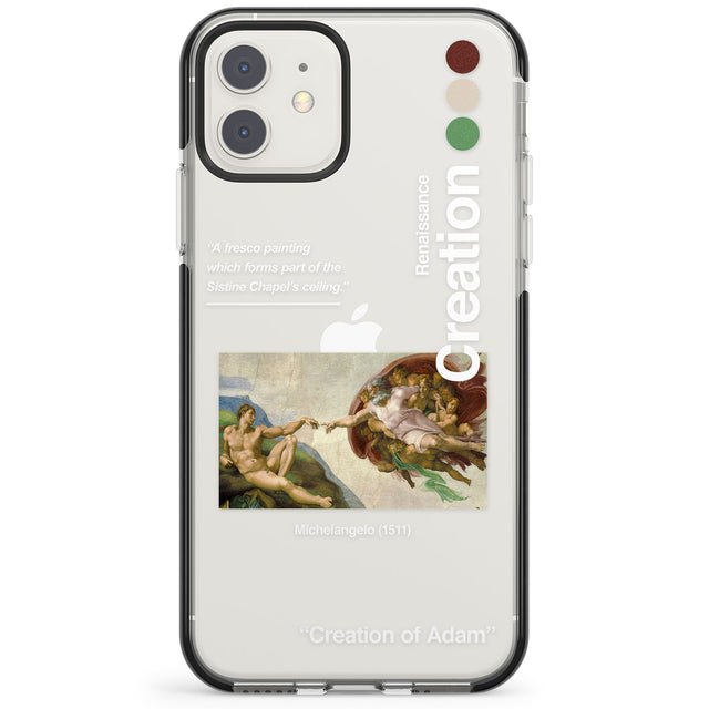 Creation of Adam - Michelangelo Impact Phone Case for iPhone 11, iphone 12
