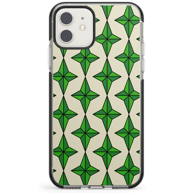 Emerald Stars Pattern Impact Phone Case for iPhone 11, iphone 12