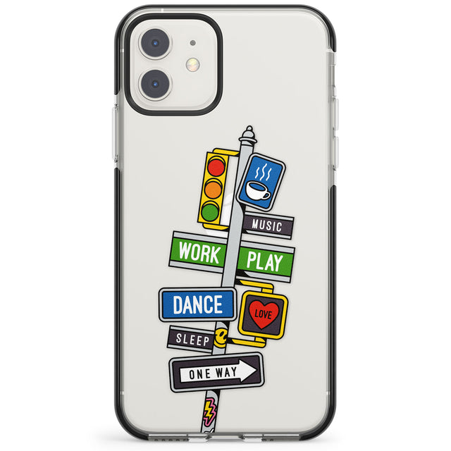 Mood Street Signs Impact Phone Case for iPhone 11, iphone 12
