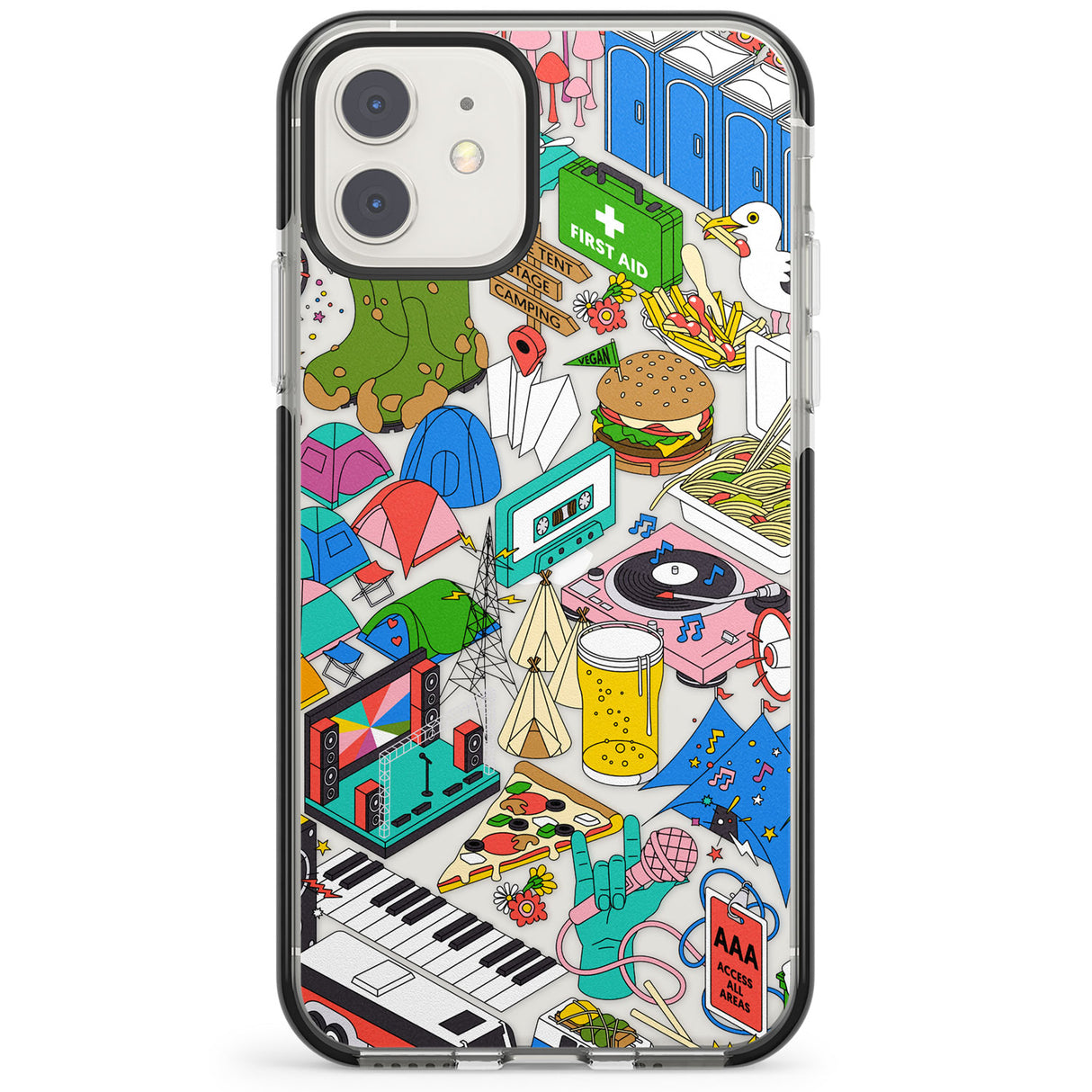 Festival Frenzy Impact Phone Case for iPhone 11, iphone 12