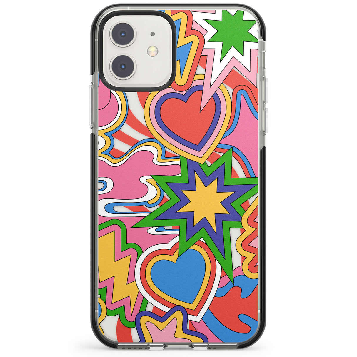 Psychedelic Pop Art Explosion Impact Phone Case for iPhone 11, iphone 12