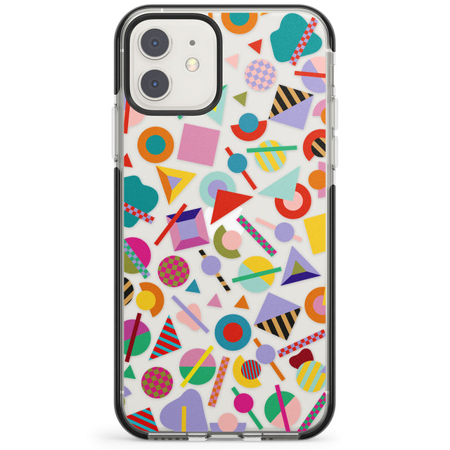 Retro Carnival Shapes Impact Phone Case for iPhone 11, iphone 12