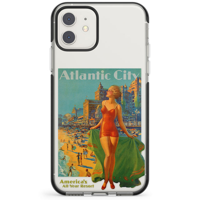 Atlantic City Vacation Poster Impact Phone Case for iPhone 11, iphone 12