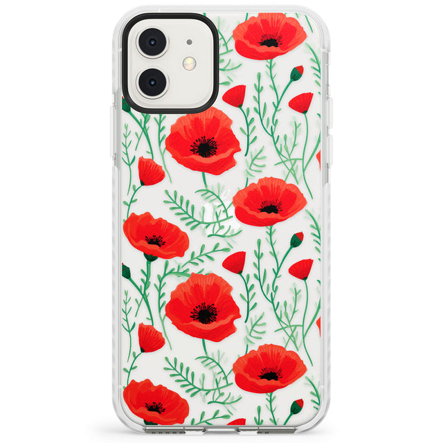 Poppy Garden Impact Phone Case for iPhone 11, iphone 12