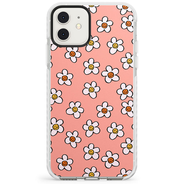 Peachy Daisy Smiles Impact Phone Case for iPhone 11, iphone 12