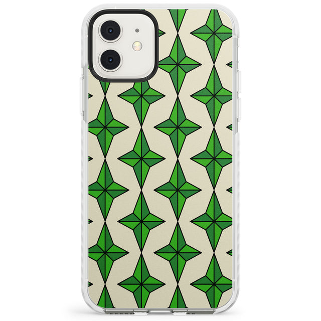 Emerald Stars Pattern Impact Phone Case for iPhone 11, iphone 12