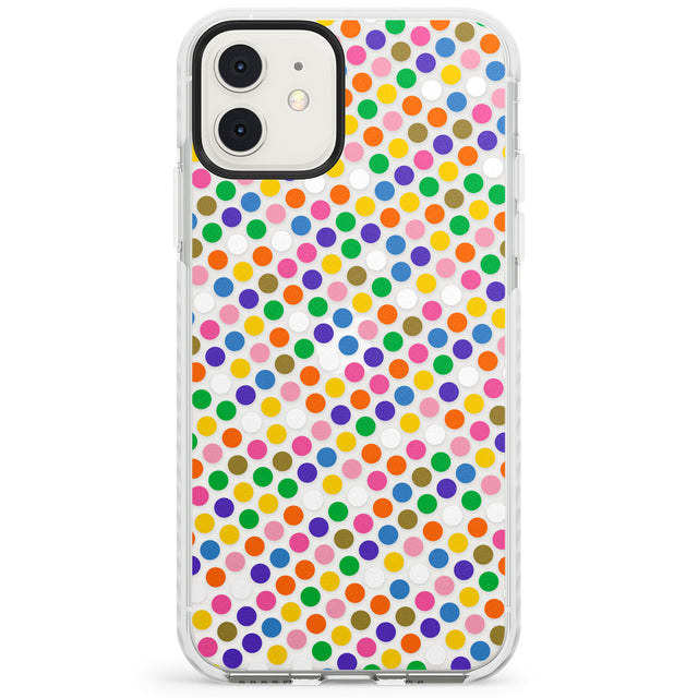 Multicolour Polka-dot Fiesta Impact Phone Case for iPhone 11, iphone 12