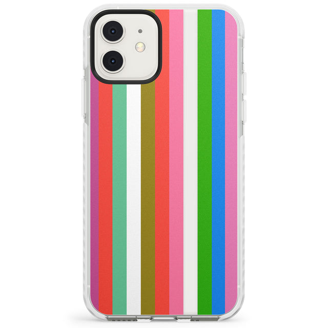 Vibrant Stripes Impact Phone Case for iPhone 11, iphone 12