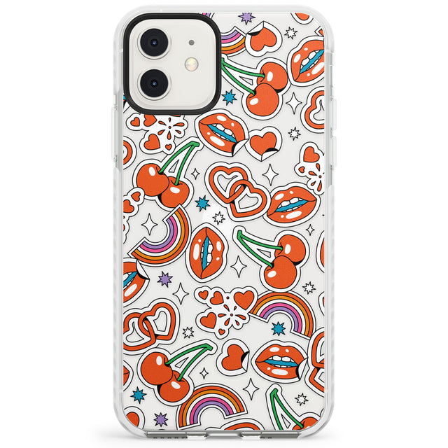 Red Sticker Pop Impact Phone Case for iPhone 11, iphone 12