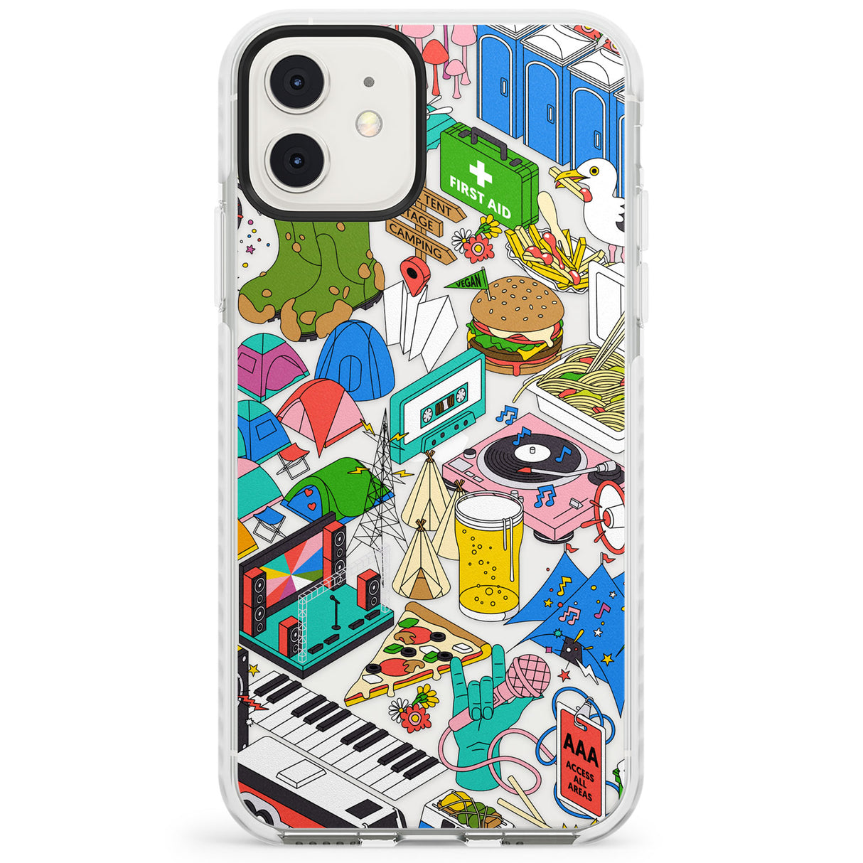 Festival Frenzy Impact Phone Case for iPhone 11, iphone 12