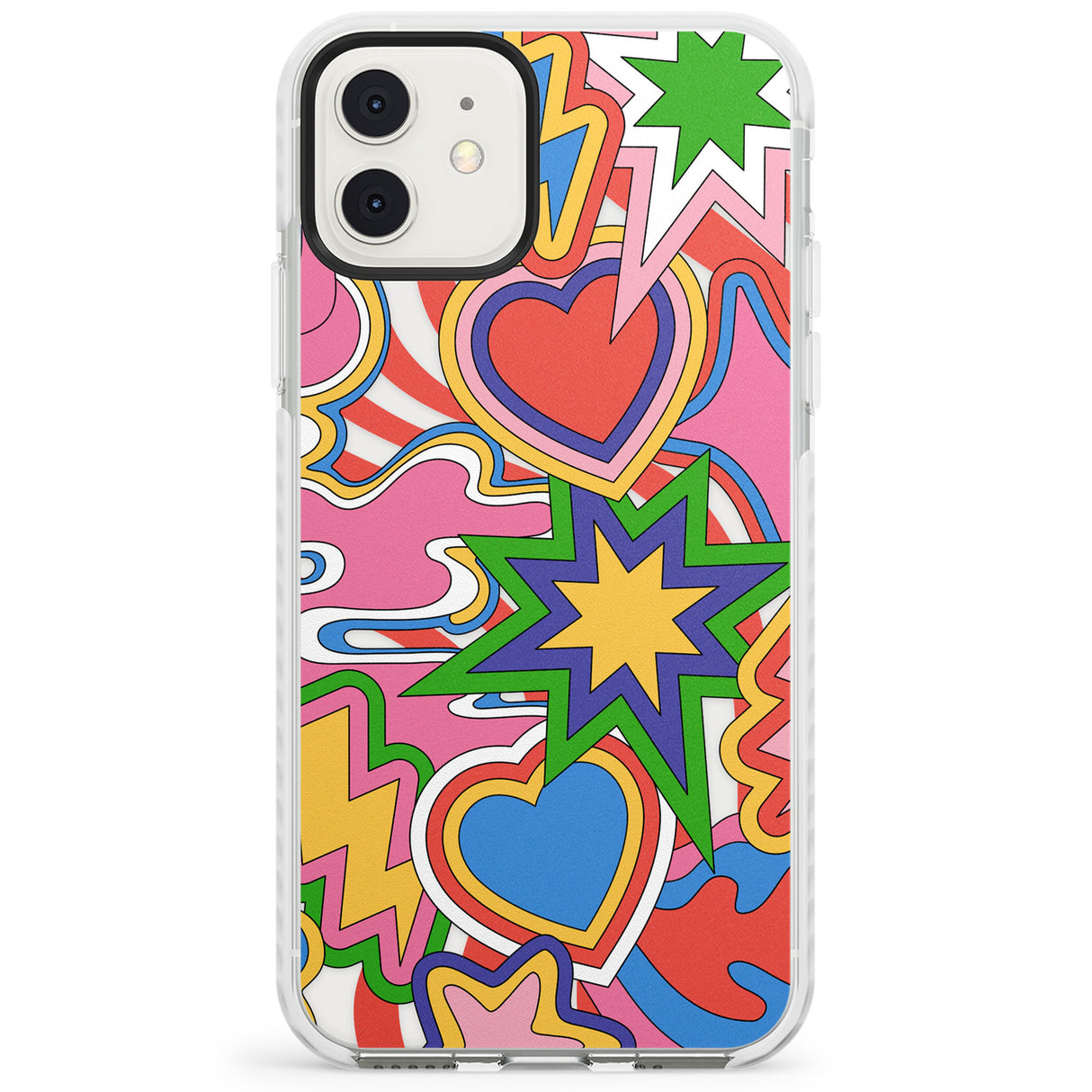 Psychedelic Pop Art Explosion Impact Phone Case for iPhone 11, iphone 12