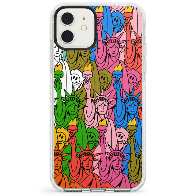 Multicolour Liberty Pattern Impact Phone Case for iPhone 11, iphone 12