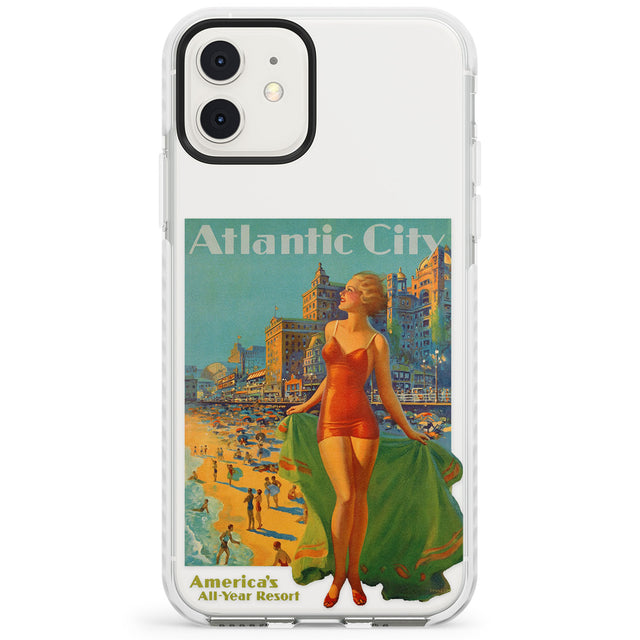 Atlantic City Vacation Poster Impact Phone Case for iPhone 11, iphone 12