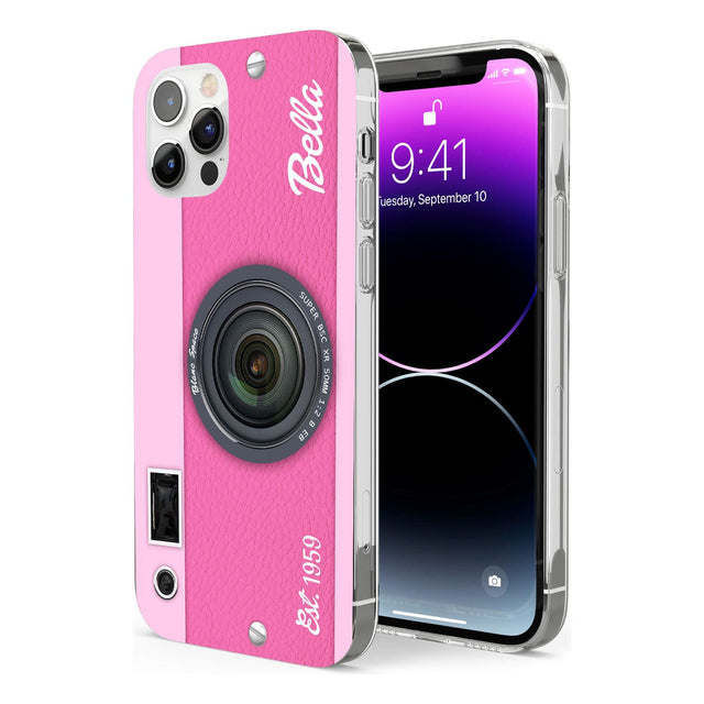 Personalised Pink Dream Camera Phone Case for iPhone 12 Pro