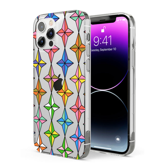 Multi Colour Stars Pattern Phone Case for iPhone 12 Pro